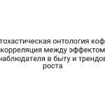 Стохастическая онтология кофе: корреляция между эффектом наблюдателя в быту и трендов роста